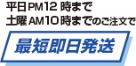 平日16時までのご注文で最短即日発送