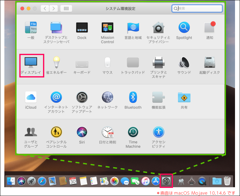 Macモニタ接続2