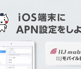 iOS端末にAPN設定をしよう IIJモバイル版（iPadOS17 / iOS17編）
