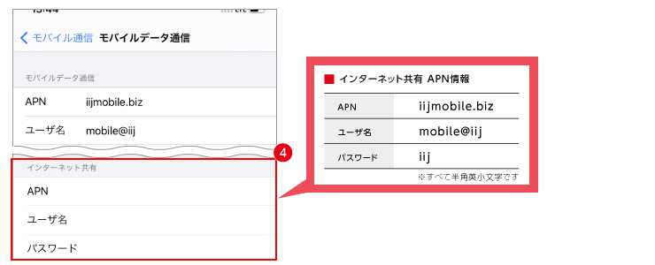 Bluetoothでテザリング