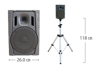 ワイヤレススピーカー60W パナソニック WS-X77 サイズ