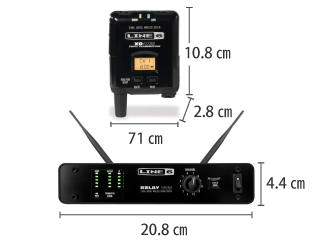 Line 6 ワイヤレス・レシーバ・ヘッドセットマイクセット サイズ