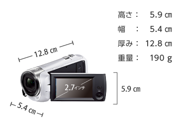 ビデオカメラレンタル SONY HDR-CX470 ｜ e-TAMAYA