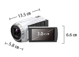 SONY HDR-CX680 サイズ