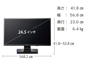 アイオーデータ 24型ゲーミング液晶 LCD-GC251UXB 画像2