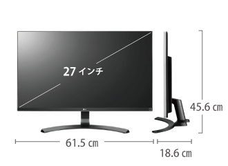 液晶PCモニターレンタル LG 4K IPSモニタ 27UD68-P 27型 ｜ e-タマヤ