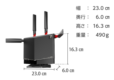 BUFFALO Wi-Fi7対応ルーター　WXR9300BE6P 画像2