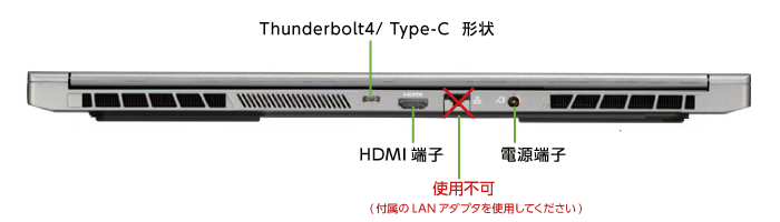 マウスコンピューター DAIV-5N（第3世代）(背面)