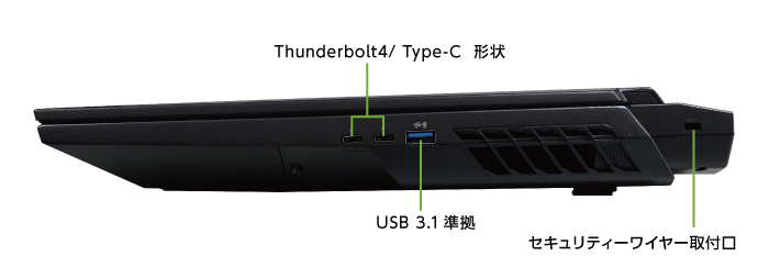 マウスコンピューター DAIV-7N（第2世代）(右側)