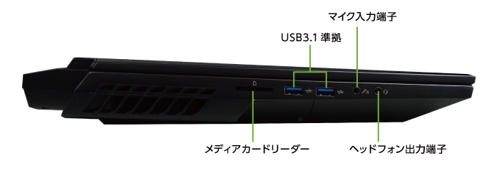 マウスコンピューター DAIV-7N（第2世代）(左側)