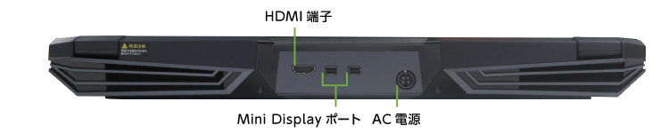 マウスコンピューター DAIV-7N【マンスリーレンタル】 (背面)