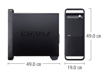 マウスコンピューター DAIV-DGX755U4-M2S5 サイズ