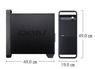 マウスコンピューター DAIV-DGZ530M3-M2S2 サイズ