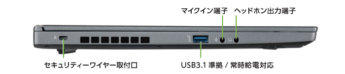 マウスコンピューター DAIV-5N（第2世代）(左側)