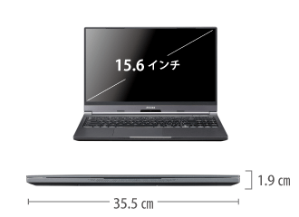 マウスコンピューター DAIV-5N（第2世代） サイズ