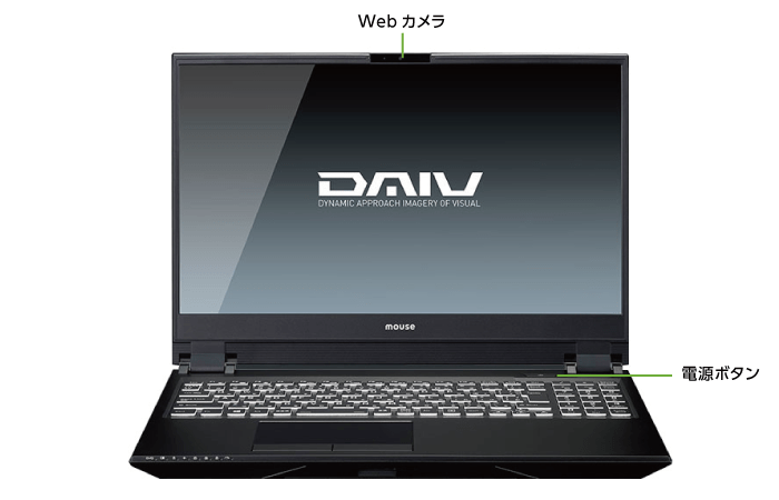 マウスコンピューター DAIV-5N-OLED（有機EL）(前面)