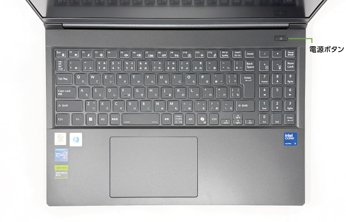 マウスコンピューター DAIV N6-I9G80BK-C(キーボード)