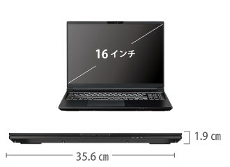 マウスコンピューター DAIV N6-I9G80BK-C【マンスリーレンタル】  サイズ