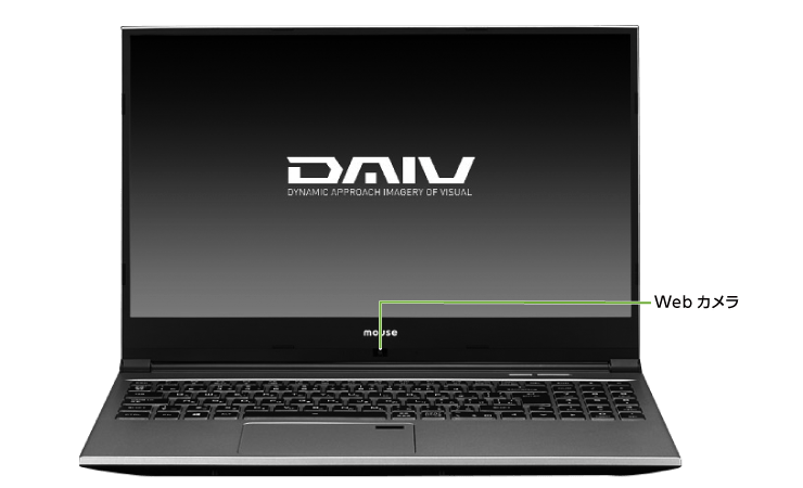 マウスコンピューター DAIV-NG5520M1-M2S5(前面)