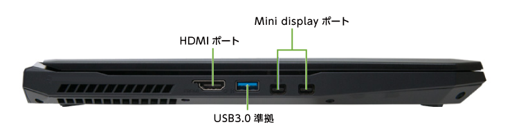 マウスコンピューター DAIV-NG5720S1-SH2(左側)