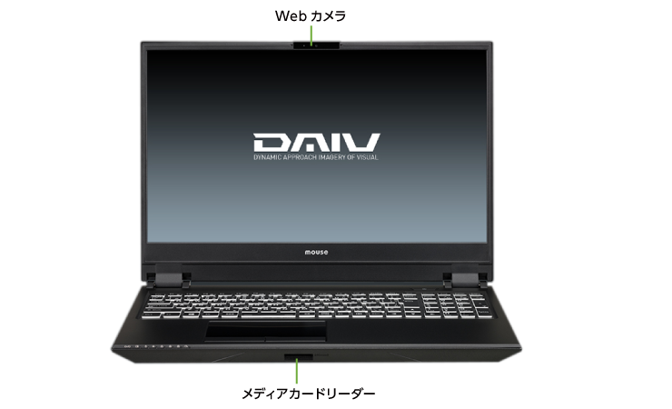 マウスコンピューター DAIV-NG5810U1-M2SS【マンスリーレンタル】 (キーボード)