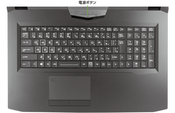 マウスコンピューター DAIV-NG7610E1-S5【マンスリーレンタル】 (背面)