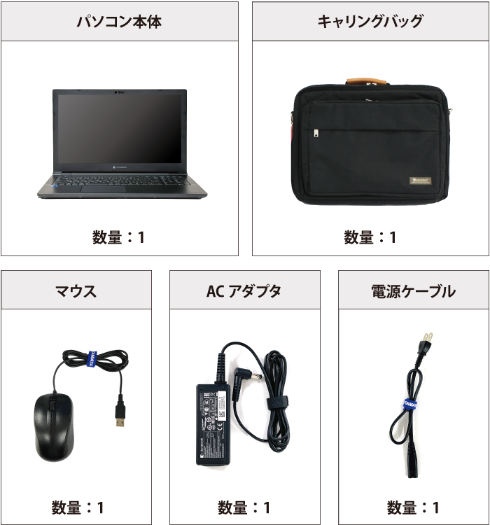 Dynabook B55/LY 付属品の一覧