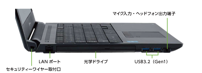 Dynabook B55/LY(左側)