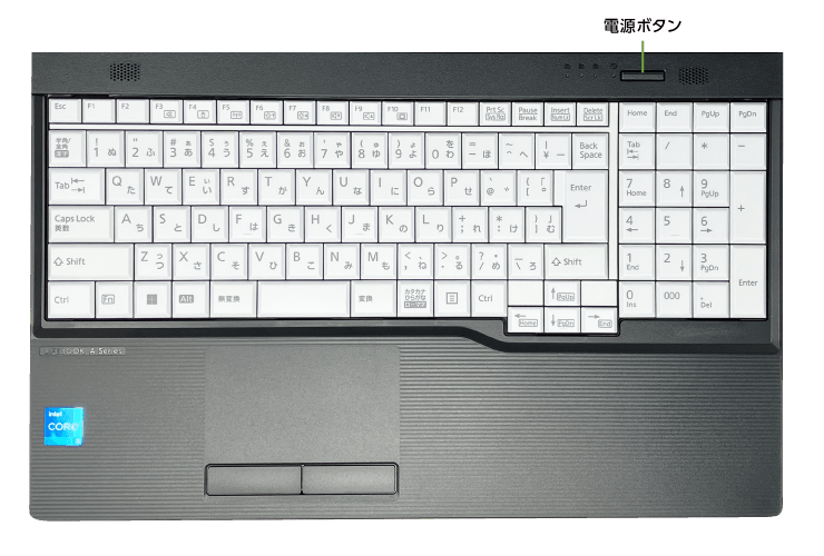 富士通 LIFEBOOK A5512/K（FullHD）(キーボード)