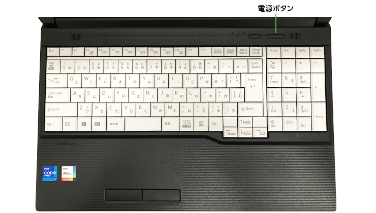 富士通 LIFEBOOK A7511/G（i7/メモリ32GB)（FullHD）(キーボード)