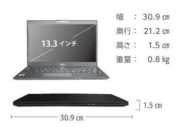 富士通 LIFEBOOK U9310/DX （FullHD） 海外対応 画像1