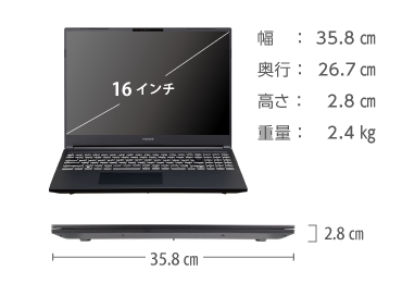 マウスコンピューター G-Tune H6 GM6IX8X 画像2