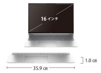 HP ProBook 460 G11（Ultra5/メモリ16GB）SSDモデル（FullHD） サイズ