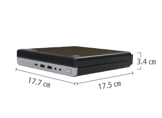 HP EliteDesk 800 G4 (i5/SSDモデル) キーボード・マウスセット サイズ