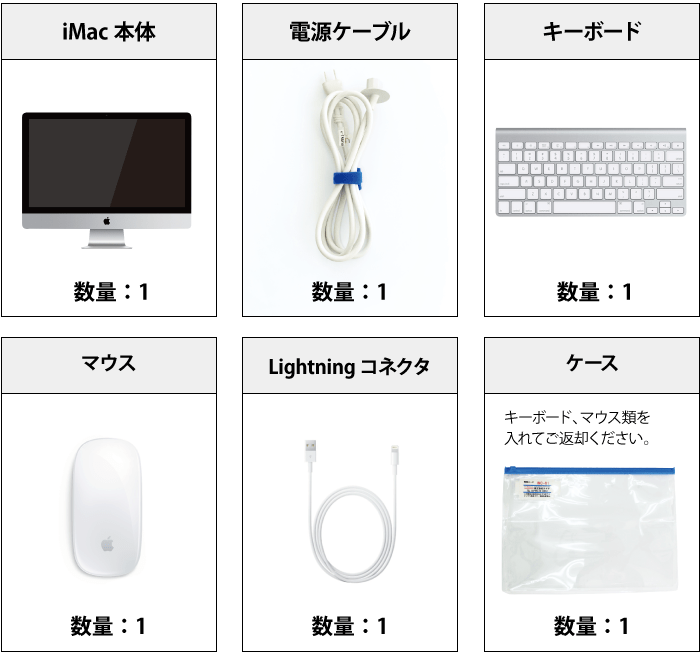 iMac Retina 27インチ(5K) Mojave レンタル｜ e-タマヤ