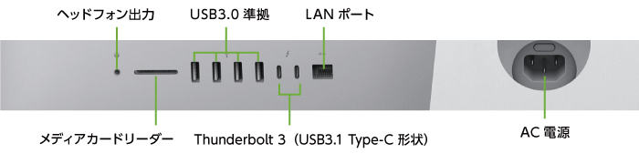 iMac Retina 27インチ(5K) MNE92J/A(背面)