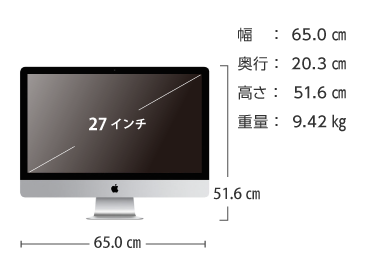 iMac Retina 27インチ(5K) MRQY2J/A 画像2