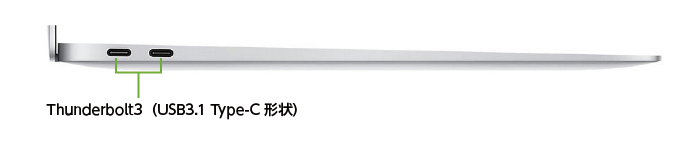 MacBook Air 13インチ MVH42J/A(左側)