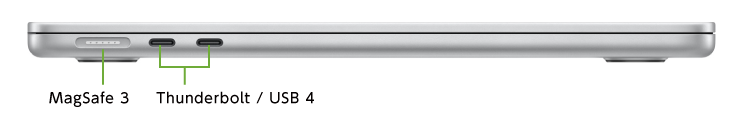 MacBook Air 13インチ Z15W(左側)