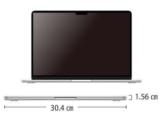 MacBook Air 13インチ Z15W サイズ