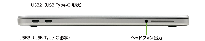 MacBook Neo 13インチ MHFA4J/A【マンスリーレンタル】(右側)