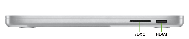 MacBook Pro Liquid Retina XDR 14インチ Z1A9(右側)
