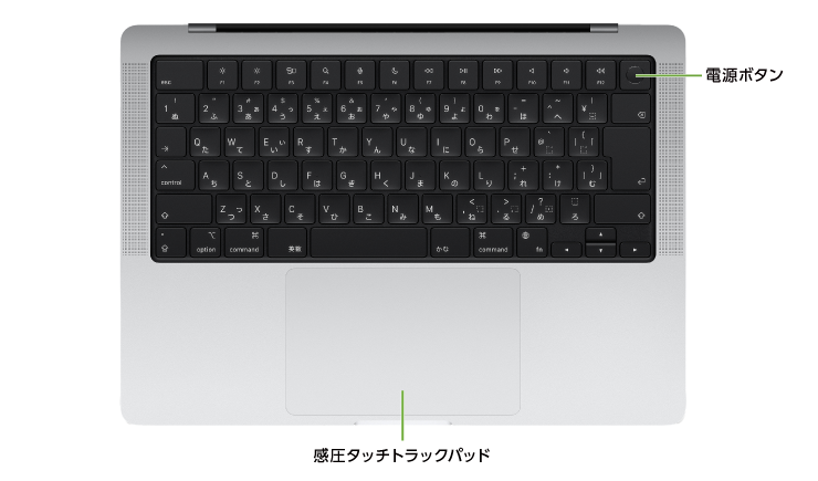 MacBook Pro Liquid Retina XDR 14インチ Z1JS【マンスリーレンタル】(キーボード)