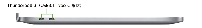 MacBook Pro Retina 15インチ Z0V2【i9】(左側)