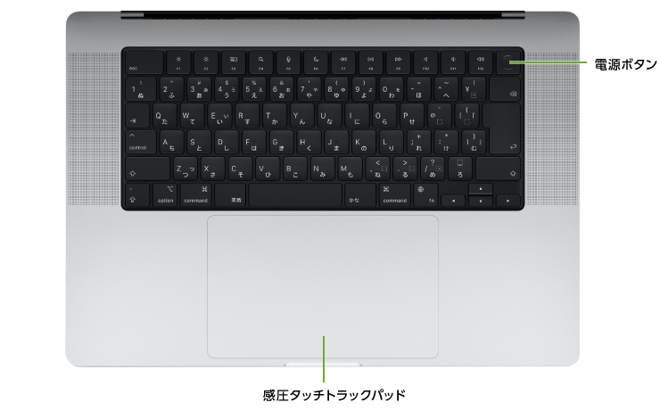 MacBook Pro Liquid Retina XDR 16インチ MRW63J/A(キーボード)