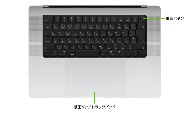 MacBook Pro Liquid Retina XDR 16インチ MX2T3J/A(キーボード)