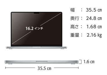 MacBook Pro Liquid Retina 16インチ Z177（M2 Maxモデル） 画像2