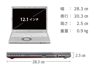 Panasonic レッツノート CF-SZ6BFBVS SIMフリー 画像1