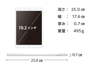Apple iPad 第8世代 10.2インチ 32GB（SIMカードセット・標準10GB/月） 画像2