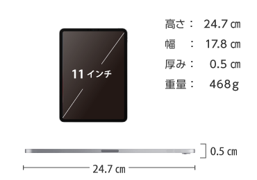 iPad Pro 第1世代 11インチ256GB Wi-Fi 画像2